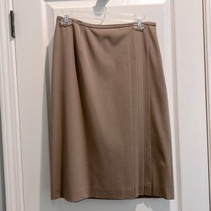 Lined below knee skirt